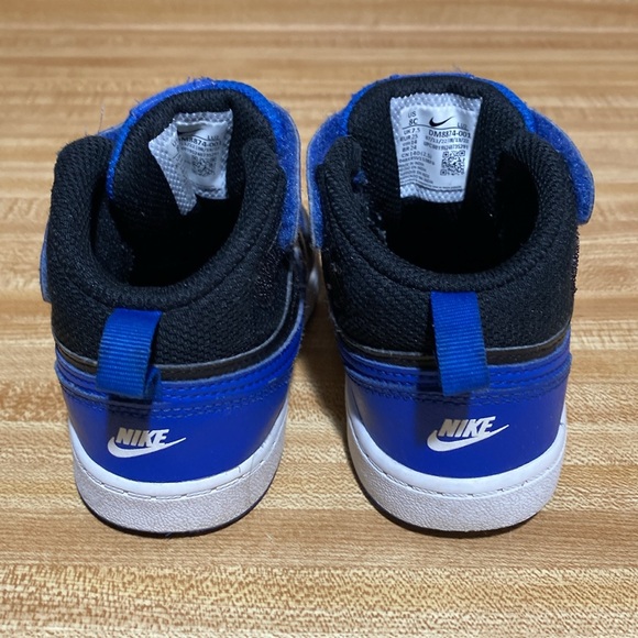 Nike Court Borough Mid 2 White/Royal/Black size 8c - Picture 2 of 6